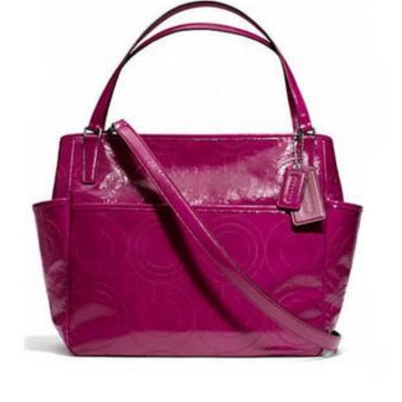 Coach Patent Leather Diaper Bag